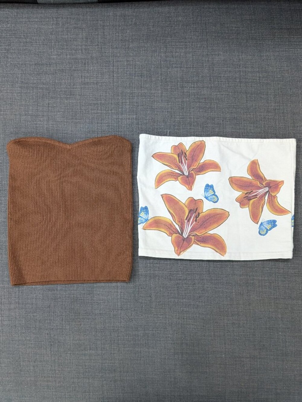 Edikted - Brown & White Tub Top